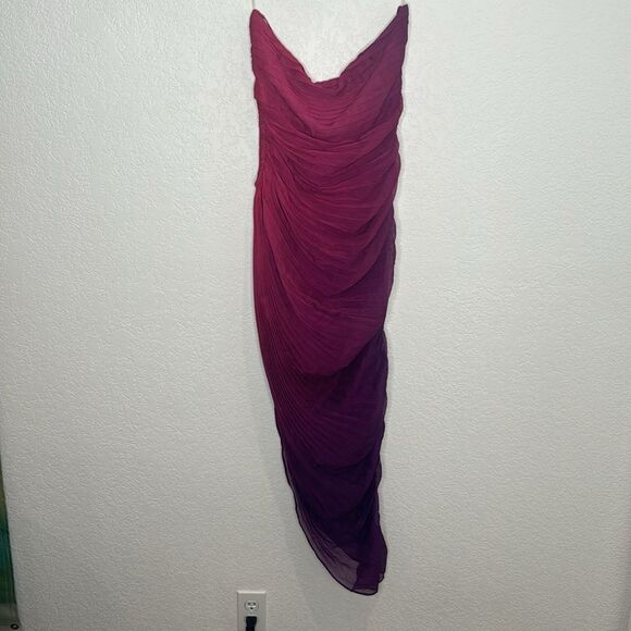 NWT ROCOCO SAND Long Dress In Wine Large Revolve - Picture 6 of 16